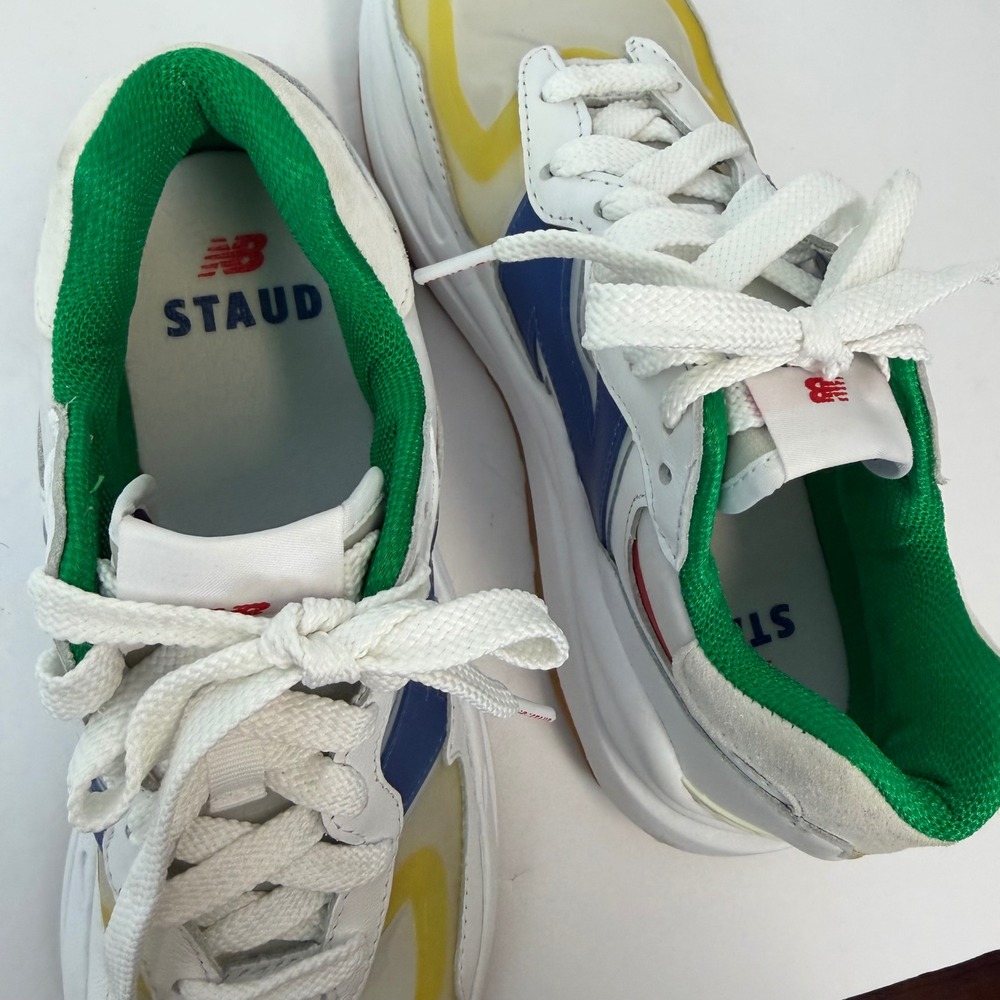 New Balance x STAUD 57/40 Mens Sneakers White Blue Green Yellow M5740SR Mens 8 - Picture 8 of 10